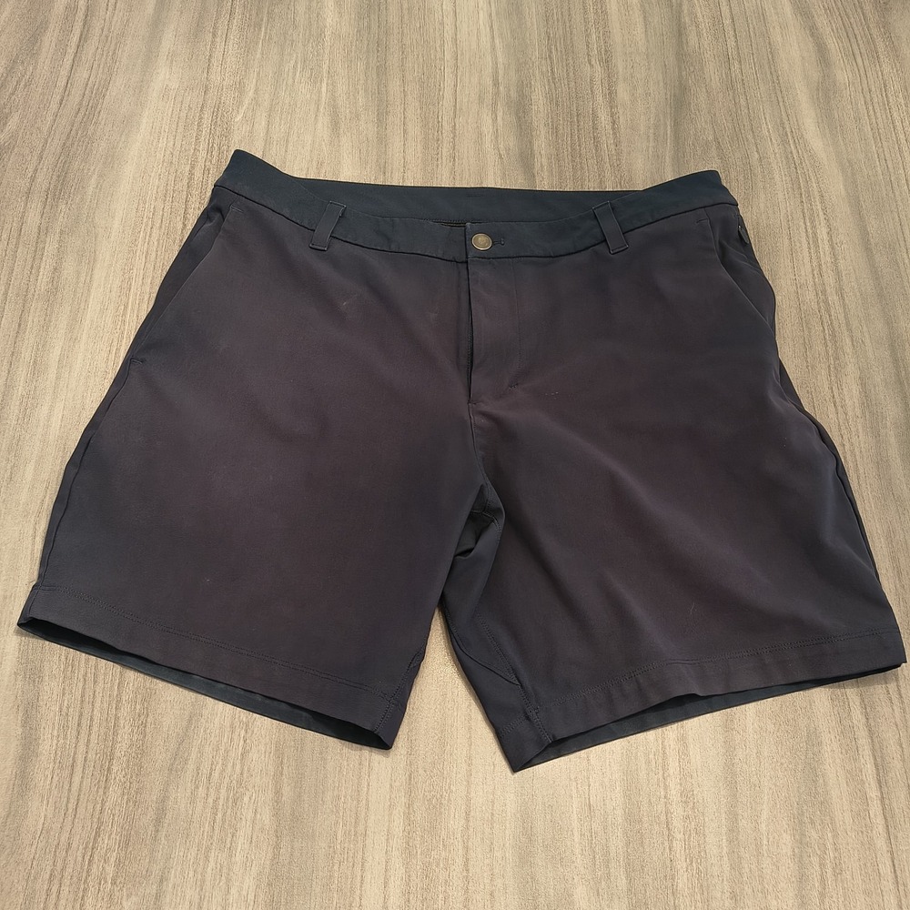 lululemon athletica Men's Flat-Front Dark Navy Shorts